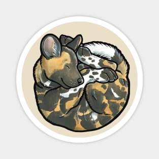 African Wild Dog pup Magnet